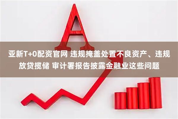 亚新T+0配资官网 违规掩盖处置不良资产、违规放贷揽储 审计署报告披露金融业这些问题