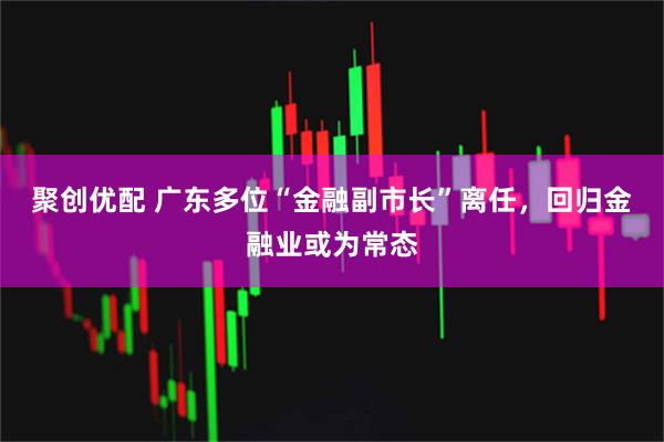 聚创优配 广东多位“金融副市长”离任，回归金融业或为常态